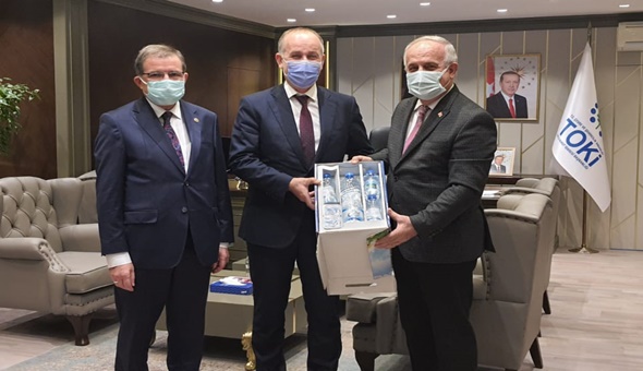 Şeker ve Aygün, TOKİ Başkanı Bulut’la görüştü