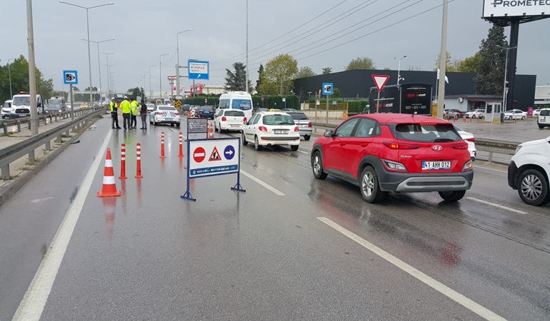 Stadyum yolu projesinde D-100 Ankara istikameti güney yan yola aktarıldı