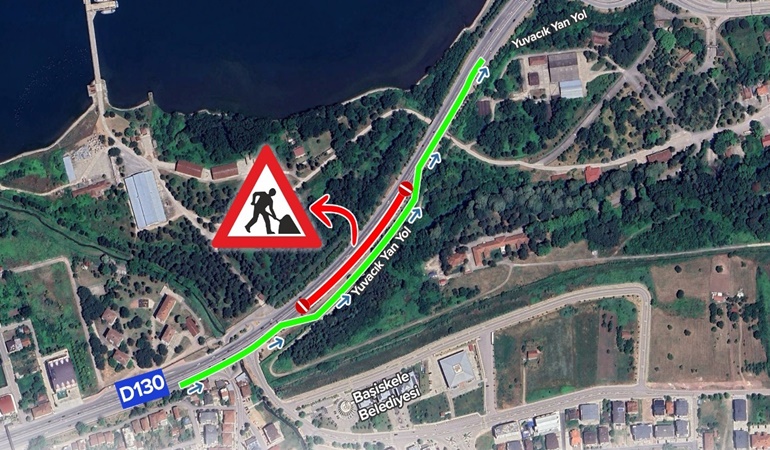 Sürücüler dikkat! D-130 İzmit istikameti 22 Mayıs’a kadar trafiğe kapalı