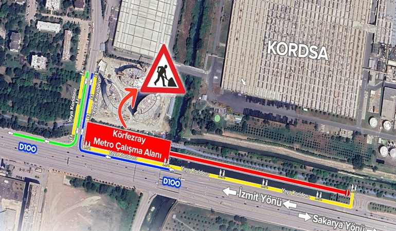 Sürücüler dikkat! İzmit Yahyakaptan’da iki güzergah trafiğe kapatılacak