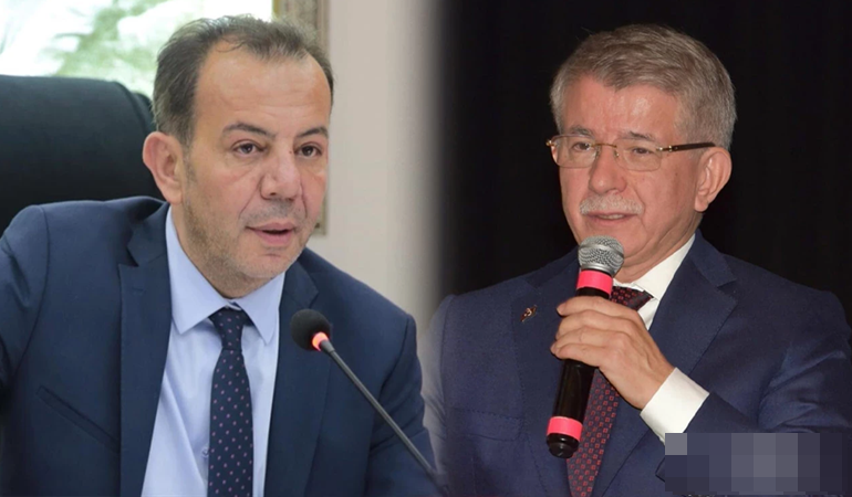 Tanju Özcan, Davutoğlu'nu taşladı!