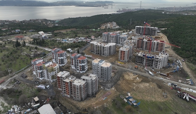 Tavşancıl TOKİ 1. etap konutları hızla yükseliyor