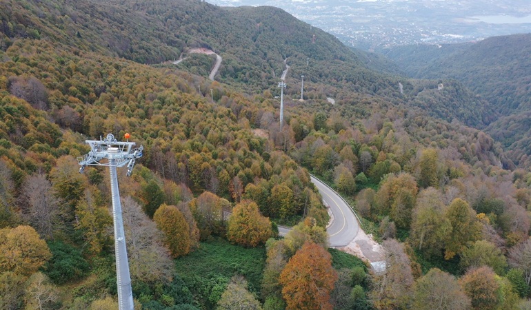 Teleferikle 14 dakikada zirveye ulaşılacak