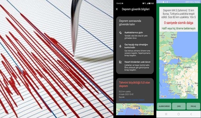 Telefonlara depremden önce aynı mesaj gitti