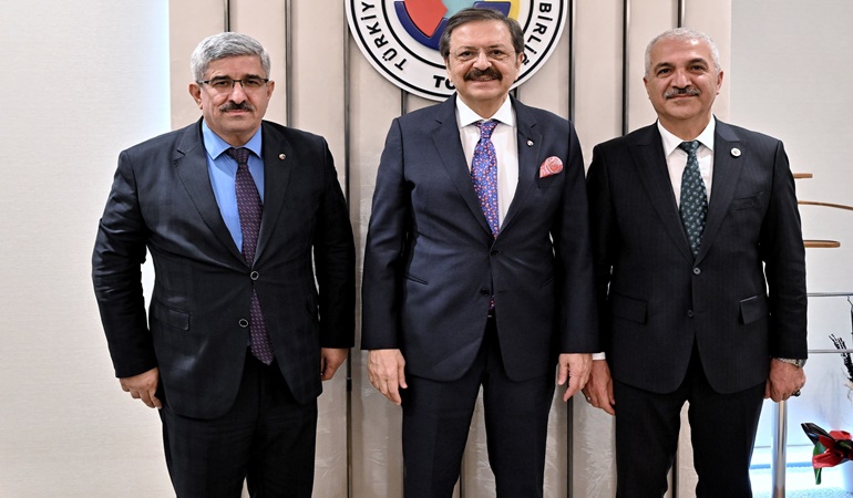 TOBB Başkanı Hisarcıklıoğlu ile bir araya geldiler