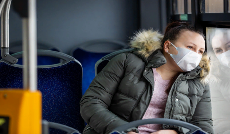 Toplu taşıma araçlarında maske uyarısı