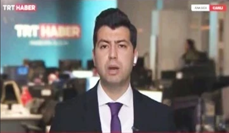 TRT'nin canlı yayınında şaşırtan anlar!
