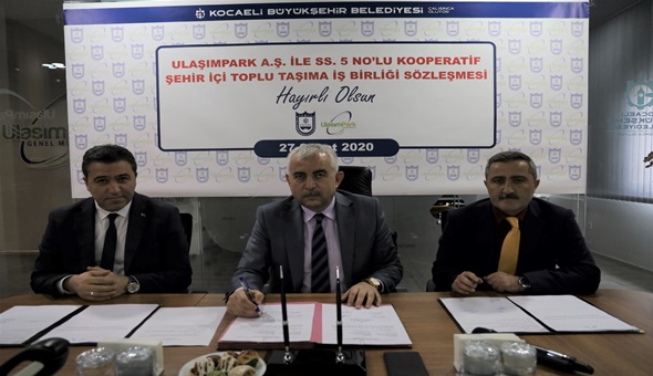 UlaşımPark’tan 5 No’lu kooperatif ile ortak havuz anlaşması