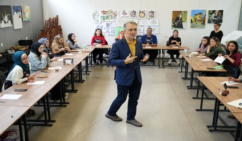 Ünlü ressam Cemal Toy, İzmit’te deneyimini konuşturdu!