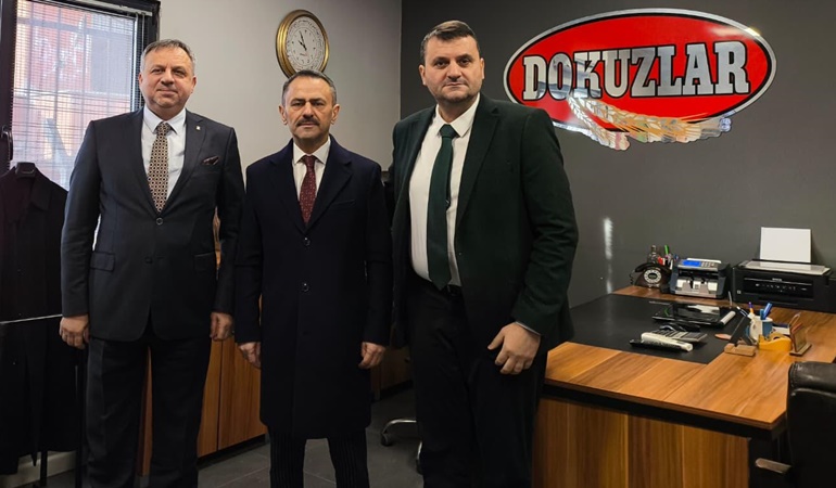Vali Aktaş, AKP İzmit İlçe Başkanı Dokuzlar’ı işyerinde ziyaret etti