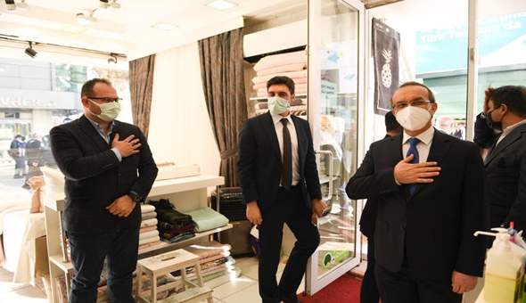 Vali Seddar Yavuz esnafları ziyaret etti