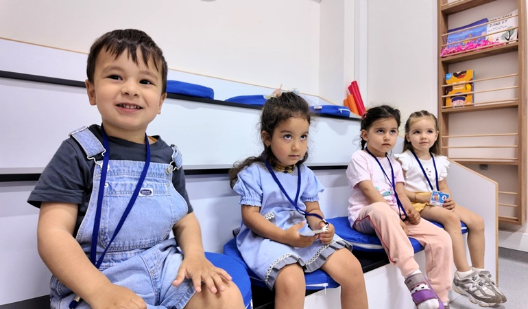 Vinsan Tesisleri’ndeki Lokomotif Çocuk Köyü’nde ilk ders