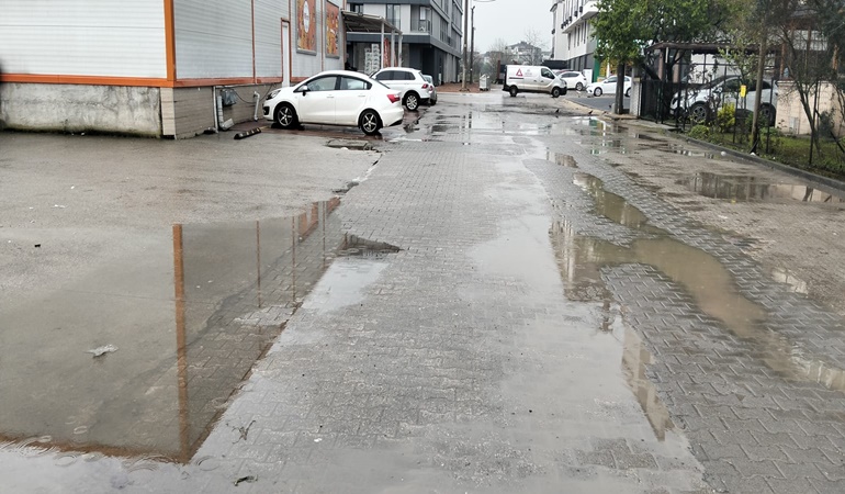 Yanından dere geçen sokak bu halde!