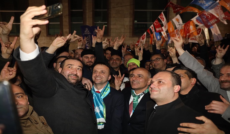 Yeniden aday ilan edilen Başkan Söğüt’e coşkulu karşılama