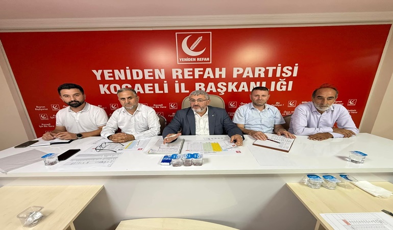 Yeniden Refah il Başkanı Aydın önce iktidara, sonra İsrail’e yüklendi