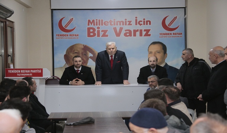 Yeniden Refah Kartepe’de iktidar partisi gibi karşılandı