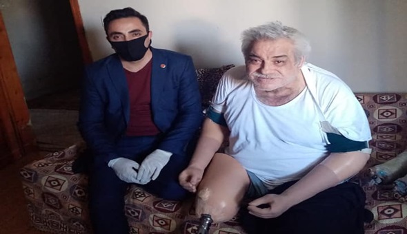 Yılmaz amcanın yüzünü Başkan Şayir güldürdü!