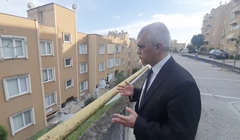 Yuvam Akarca Konutlarında istinat duvarının çökmesi bir kaza değil