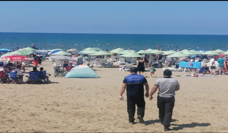 Zabıta sahillerdeki görevini başarıyla tamamladı