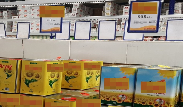 Zincir marketin Ayçiçek yağındaki zam oyunu deşifre oldu