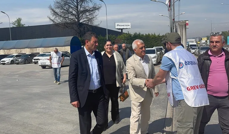 Kocaeli vekili Gergerlioğlu’ndan grevdeki Bekaert işçisine destek